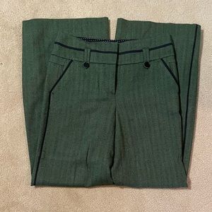 Anthropologie Green Wide Leg Pants